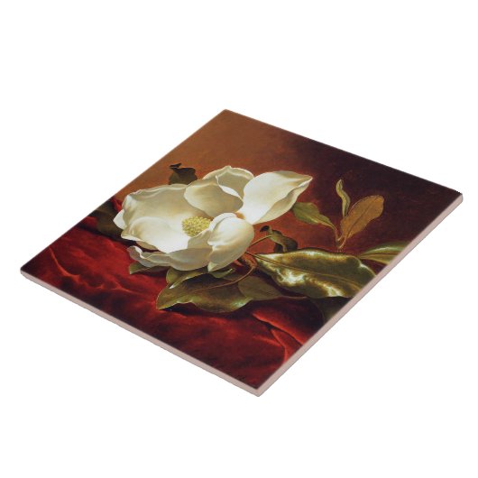 A Magnolia on Red Velvet Fliese (Seite)