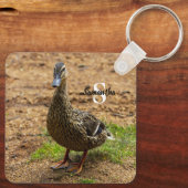 A Mallard Duck Keyring Schlüsselanhänger (Rückseite)