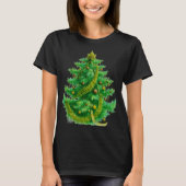 A Mandelbrot Christas Tree With Red & Green Bulbs T-Shirt (Vorderseite)