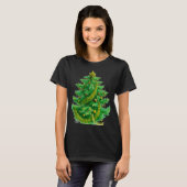 A Mandelbrot Christas Tree With Red & Green Bulbs T-Shirt (Vorne ganz)