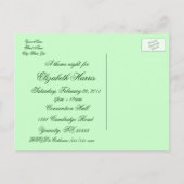 "A Mardi Gras Junggeselinnen-Abschied" Einladungspostkarte (Rückseite)