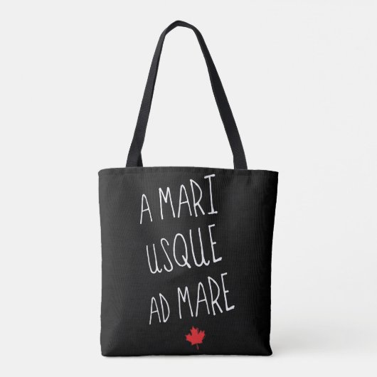 A Mari Usque Ad Mare Grocertasche, Kanadier Tasche (Rückseite)