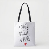 A Mari Usque Ad Mare Grocertasche, Kanadier Tasche (Vorderseite)