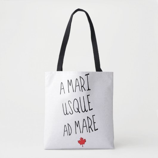 A Mari Usque Ad Mare Grocertasche, Kanadier Tasche (Vorderseite)