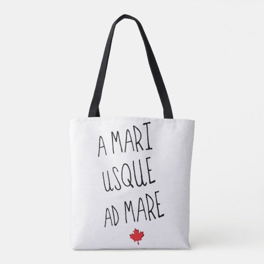 A Mari Usque Ad Mare Grocertasche, Kanadier Tasche (Rückseite)