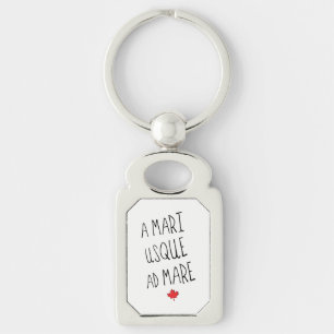 A Mari Usque Ad Mare Keyring, kanadisches Motto Schlüsselanhänger