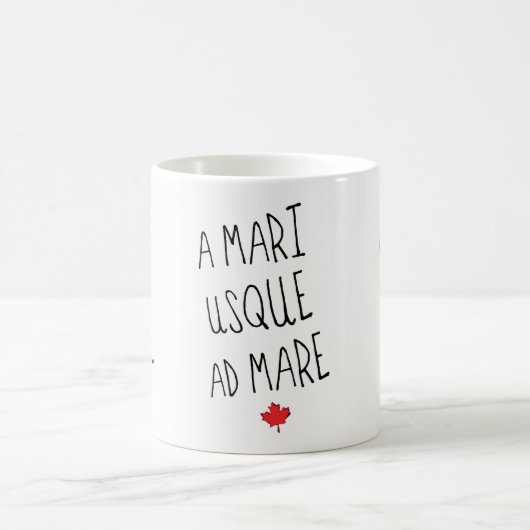 A Mari Usque Ad Mare Tasse Canada Motto (Mittel)