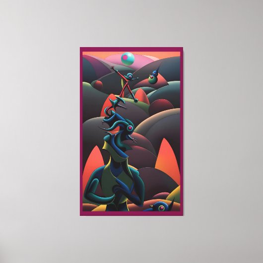 A Martini Lands on the Planet of Olives - Ken Gage Leinwanddruck (Vorderseite)