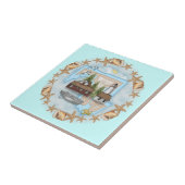 A Maryland Muscheln Lighthouse Keramik Tile Fliese (Seite)