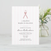 A Match Made in Heaven Elegant Bridal Shower Einladung (Stehend Vorderseite)