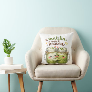 A Matcha Made in Heaven Cute Funny Pun Kissen