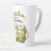 A Matcha Made in Heaven Cute Funny Pun Milchtasse (Rechte Ecke)