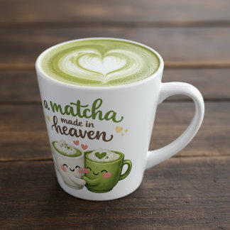A Matcha Made in Heaven Cute Funny Pun Milchtasse