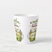 A Matcha Made in Heaven Cute Funny Pun Milchtasse (Vorderseite)