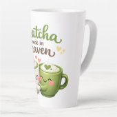 A Matcha Made in Heaven Cute Funny Pun Milchtasse (Rechte Ecke)