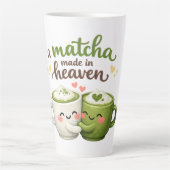 A Matcha Made in Heaven Cute Funny Pun Milchtasse (Vorderseite)
