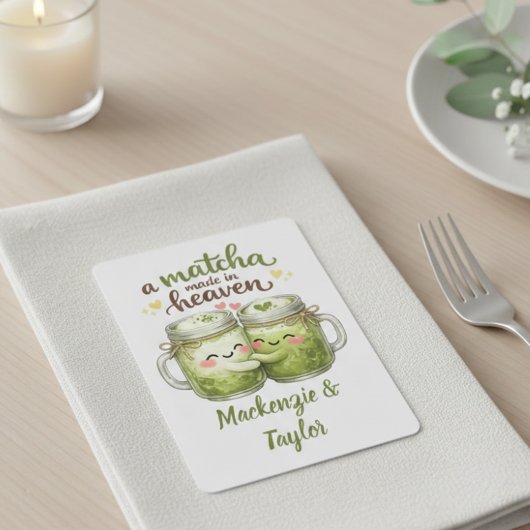 A Matcha Made in Heaven Cute Funny Pun Spielkarten