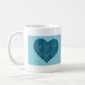 A-MAZE-HERZ (AQUAMARIN) KAFFEETASSE (Links)