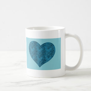 A-MAZE-HERZ (AQUAMARIN) KAFFEETASSE