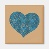 A-MAZE-HERZ (AQUAMARIN) MAGNET (Vorne)