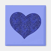A-MAZE-HERZ (BLAU) MAGNET (Vorne)