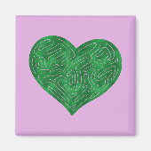 A-MAZE-HERZ (GRÜNE) MAGNET (Vorne)