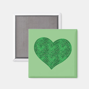A-MAZE-HERZ (GRÜNE) MAGNET