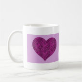 A-MAZE-HERZ (MAGENTA) KAFFEETASSE (Links)
