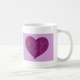 A-MAZE-HERZ (MAGENTA) KAFFEETASSE