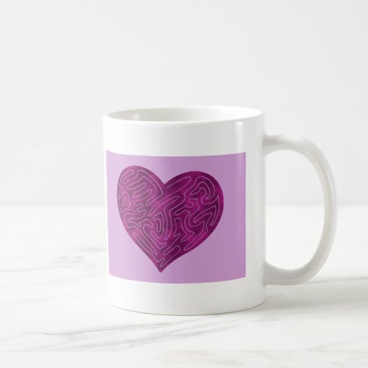 A-MAZE-HERZ (MAGENTA) KAFFEETASSE (Rechts)