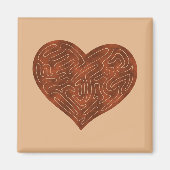 A-MAZE-HERZ (ROT) MAGNET (Vorne)