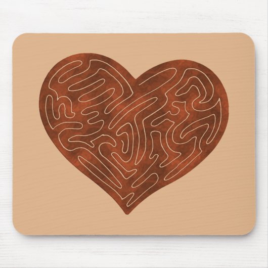 A-MAZE-HERZ (ROT) MOUSEPAD (Vorne)