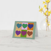 A-MAZE-HERZEN KARTE (Gelbe Blume)