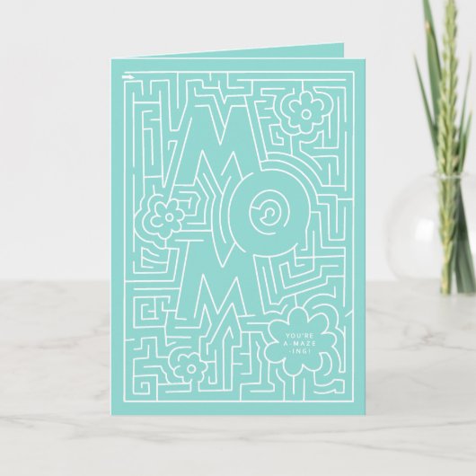 A-Maze-ing Mut Geburtstagsdesign Karte (Vorderseite)