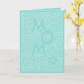 A-Maze-ing Mut Geburtstagsdesign Karte (Gelbe Blume)