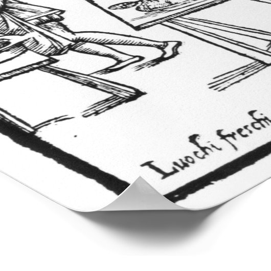 A Medieval Kitchen Poster (Ecke)