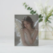 A melancholic angel postkarte (Stehend Vorderseite)