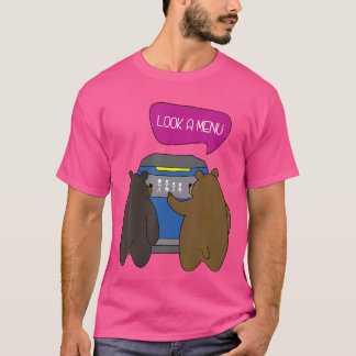 A Menu - Funny Bear Camping T-Shirt