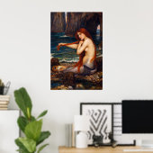 A Mermaid by John William Waterhouse Poster (Heimbüro)