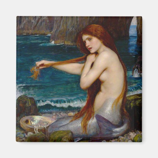 A Mermaid, c. 1900 by John Waterhouse Magnet (Vorne)