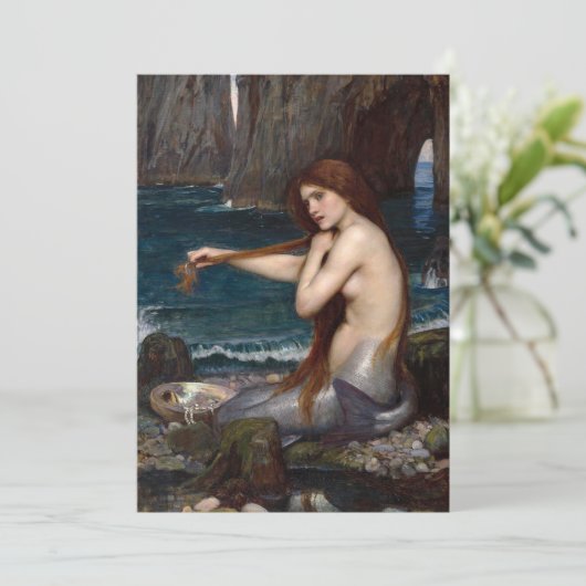 A Mermaid | John William Waterhouse (Stehend Vorderseite)
