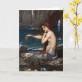 A Mermaid | John William Waterhouse Karte (Gelbe Blume)