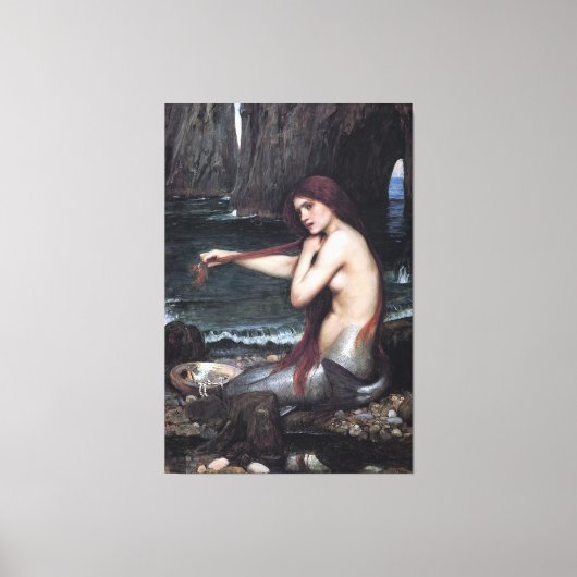 A Mermaid John William Waterhouse Mythological Leinwanddruck (Vorderseite)