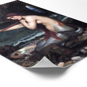 A Mermaid John William Waterhouse Mythological Poster (Ecke)