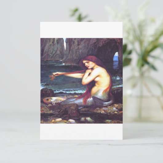 A Mermaid John William Waterhouse Save The Date (Stehend Vorderseite)