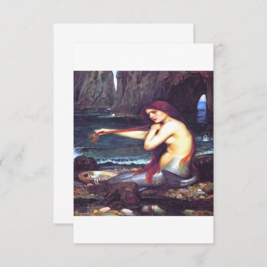 A Mermaid John William Waterhouse Save The Date (Vorne/Hinten)