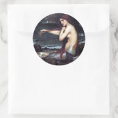 A Mermaid Runder Aufkleber (Tasche)