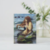 A Mermaid (Studie) Postkarte (Stehend Vorderseite)