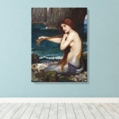 "A Mermaid" von John William Waterhouse Leinwand (Insitu (Holzboden))