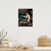 "A Mermaid" von John William Waterhouse poster (Küche)